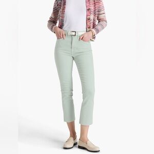 VERONICA BEARD Carly high-rise kick-flare jeans with raw hem
